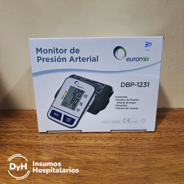 Tensiometro Digital Automatico de Brazo DBP-1231 - Euromix